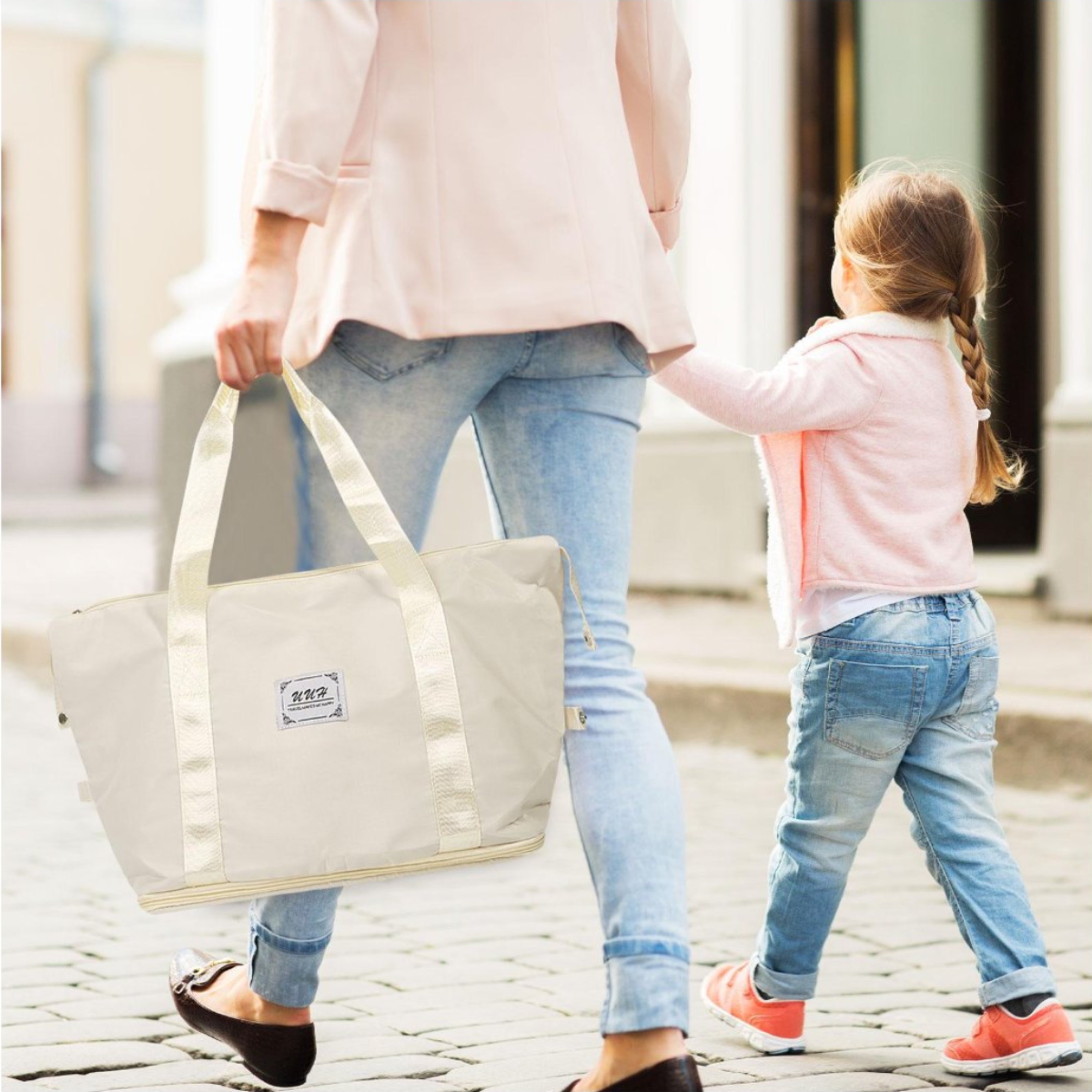 UUH Luggage Family Travel 6-Piece Set – Buy 4 Get 2 Free (Includes Canvas & Toiletry Bags)