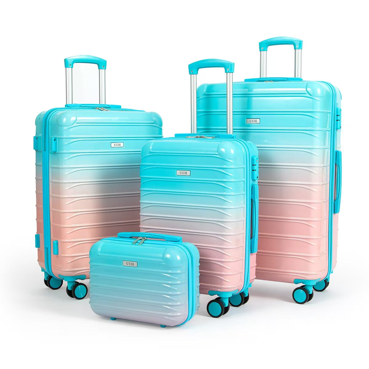 UUH 28 inch Luggage Family Travel 4-Piece Set – Buy 1 Get 3 Free (Includes 24/20/13-Inch)
