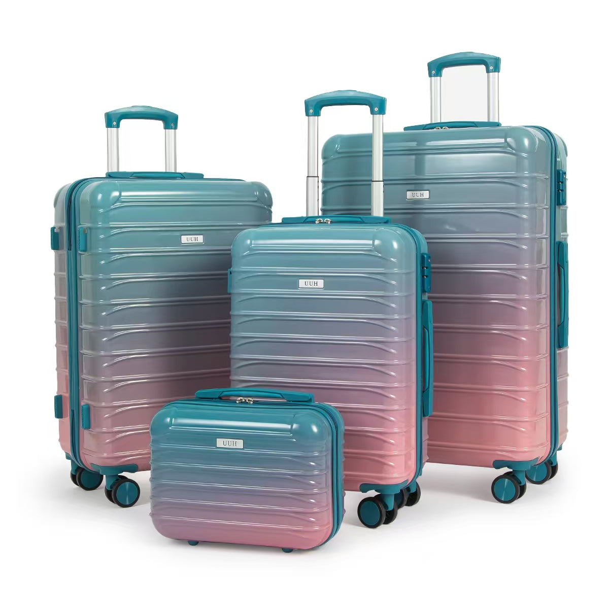 UUH 28 inch Luggage Family Travel 4-Piece Set – Buy 1 Get 3 Free (Includes 24/20/13-Inch)