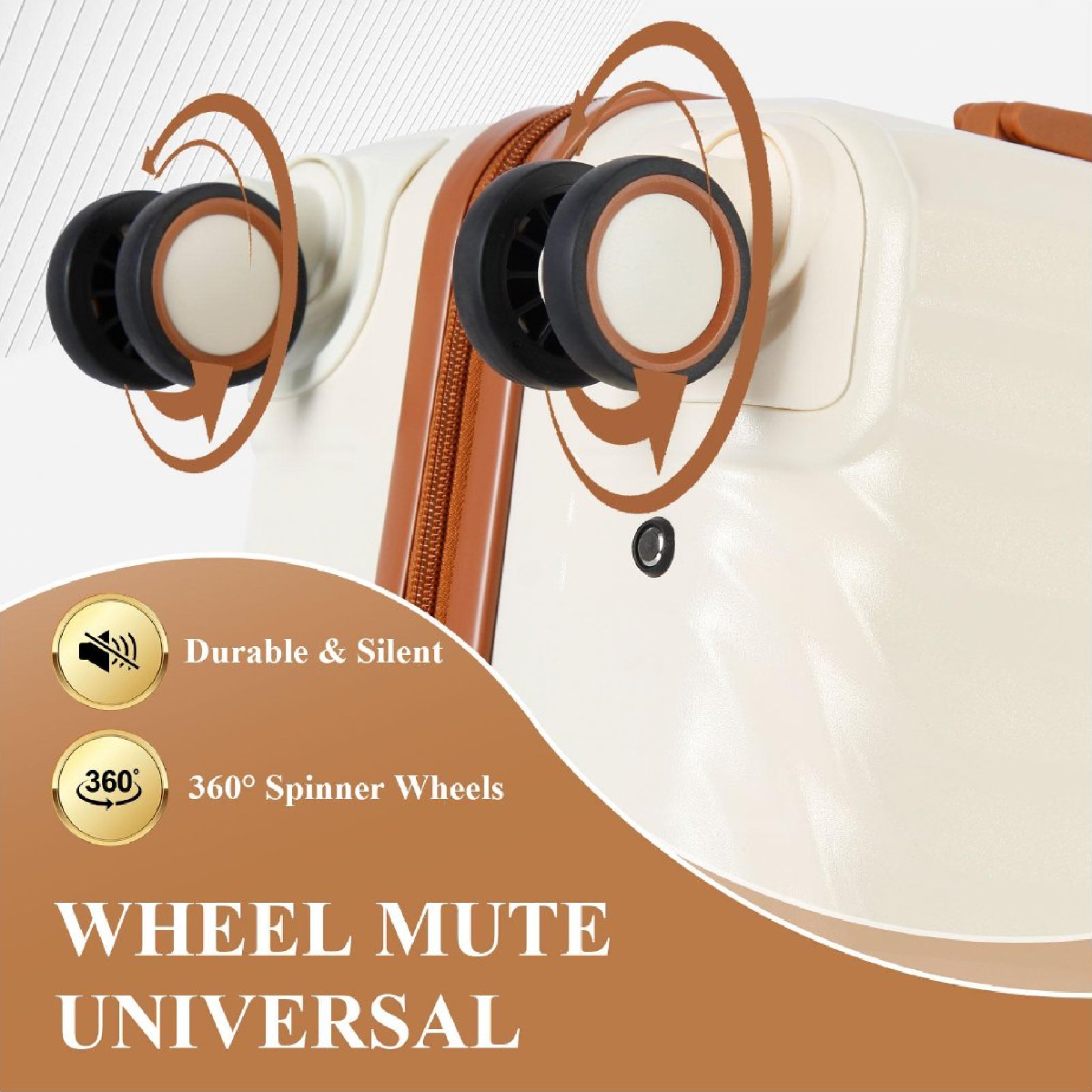 UUH Luggage Family Travel 6-Piece Set – Buy 4 Get 2 Free (Includes Canvas & Toiletry Bags)