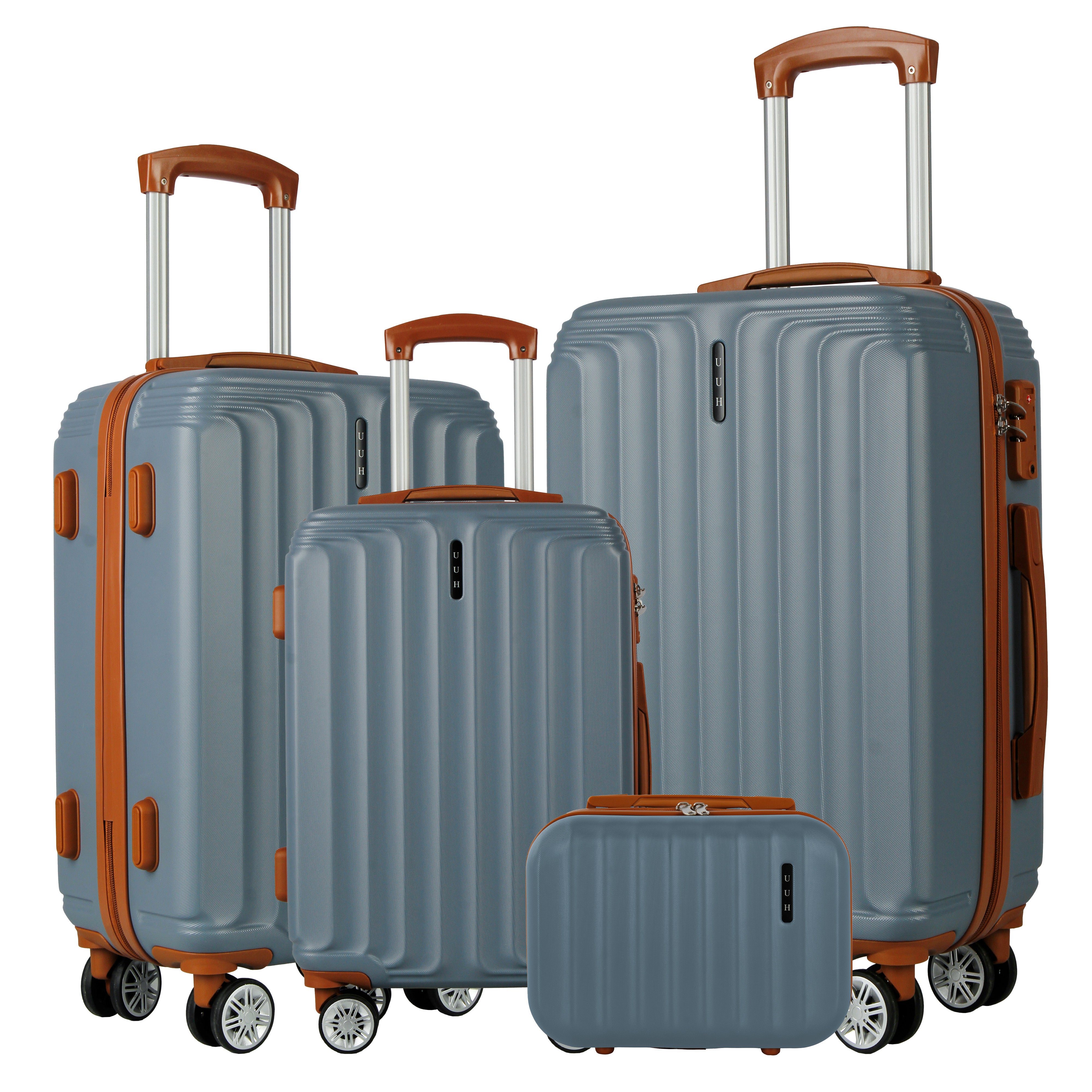 UUH 28-inch Luggage Family Travel 4-Piece Set – Buy 1 Get 3 Free (Includes 24/20/13-Inch)